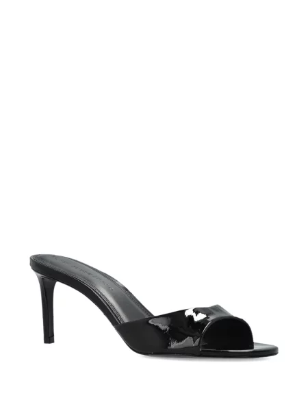 Sandale Black Suede Studio din piele de căprioară negru