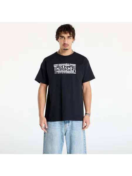 Tricou Thrasher Chrome Genuine T-Shirt Black S negru