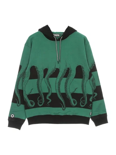 Bluza z kapturem Octopus z kapturem z logo zielona