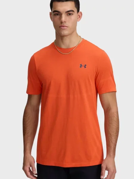 Безшовна спортивна футболка Under Armour помаранчева