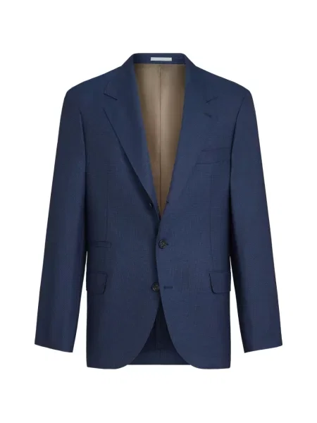 Vunena jakna Brunello Cucinelli plava