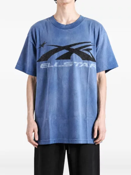 Tricou Hellstar cu imagine albastru