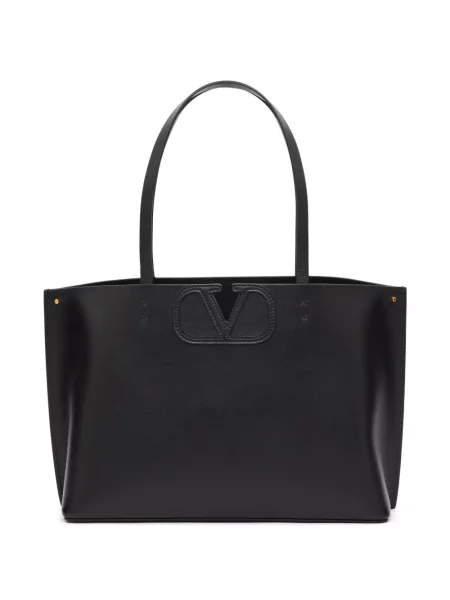 Geantă shopper Valentino Garavani negru