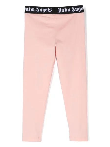 Legginsy dziecięce Palm Angels różowe