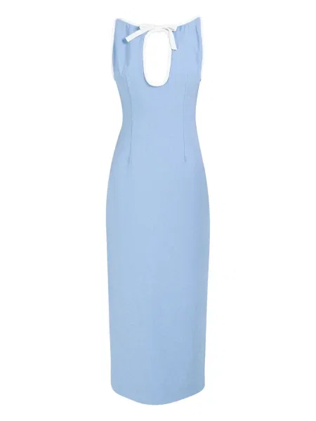 Rochie maxi Rowen Rose de costum albastru