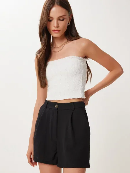 Happiness İstanbul Pantaloni cutați negru