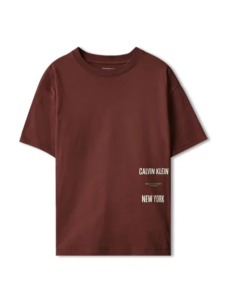 Calvin Klein Jeans tričko detské hnedá