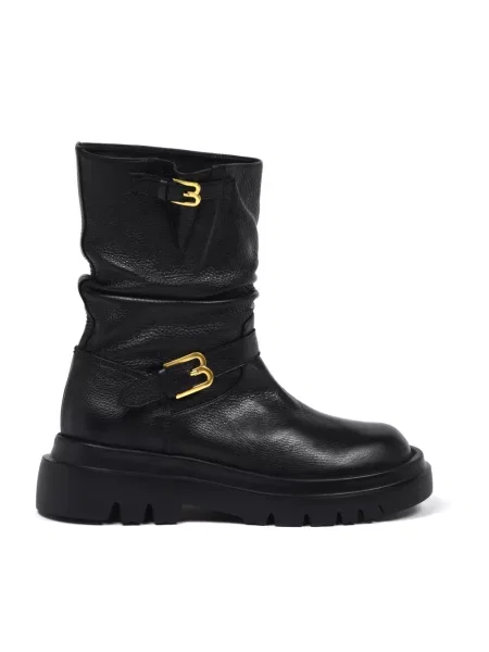Buty do kostki Baldinini skórzane czarne