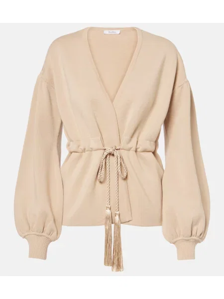 Cardigan Max Mara de lână bej