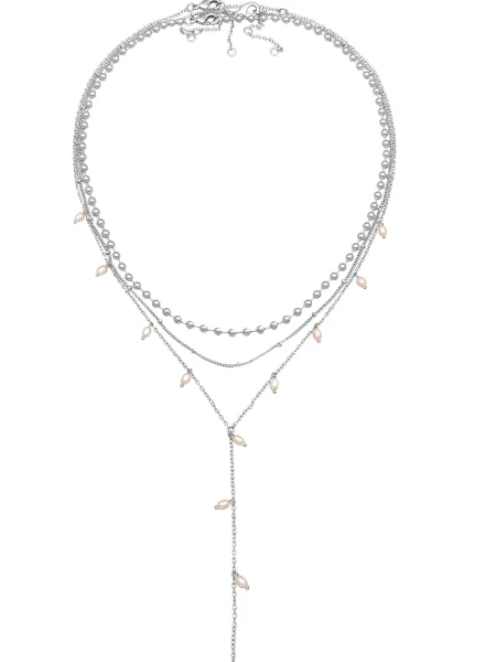 ELLI Verižica srebrna / biserno bela