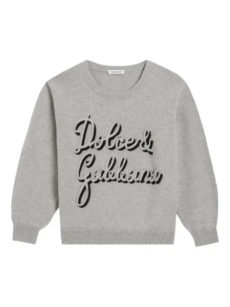 Sweter dziecięcy Dolce And Gabbana szary