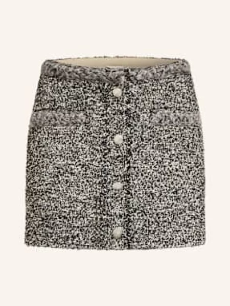 Isabel Marant Spódnica Bouclé Z Błyszczącą Przędzą schwarz czarna