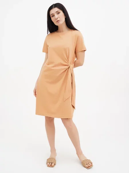 Сукня міді Mustang Jeans Selena гірчичний