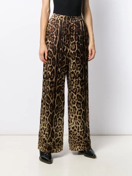 Leopardí kalhoty Dolce & Gabbana s potiskem
