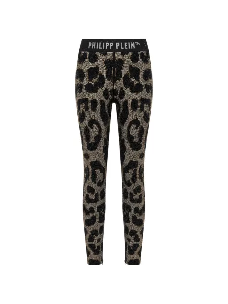 Leggings Philipp Plein cu imagine cu model leopard negru