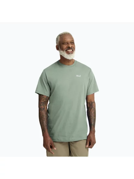 Tricou pentru bărbați Jack Wolfskin Essential green zinnia verde