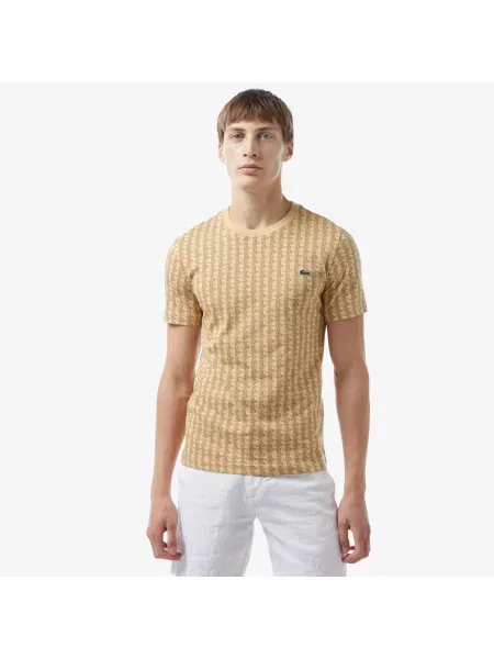 Футболка Lacoste бежевая
