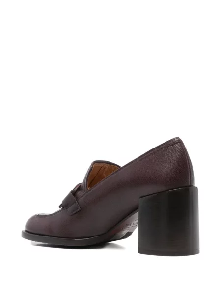 Papuci tip mules Chie Mihara din piele roșu