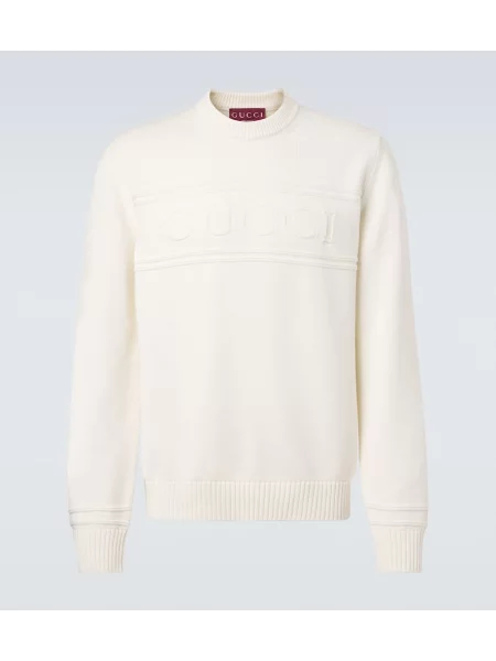 Pulover Gucci de lână alb