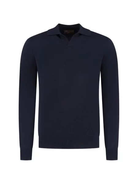 Lung pulover Doriani Cashmere din cașmir albastru