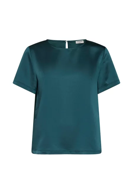 Tricou Weekend Max Mara din satin verde