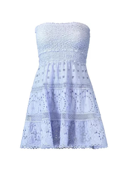 Rochie mini Misha fără bretele albastru
