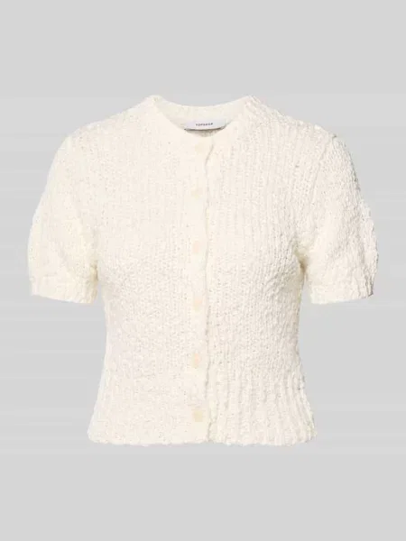 Kardigan w kroju slim fit o wyglądzie dzianiny model Sivy' Topshop biały