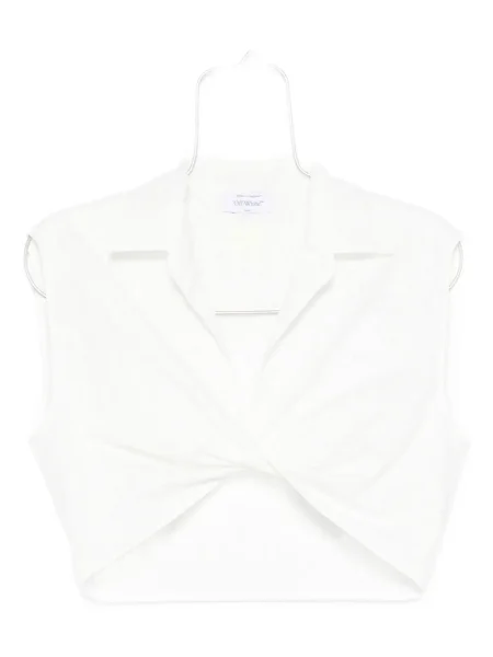 Podkoszulka Off-white z dekoltem w serek biała