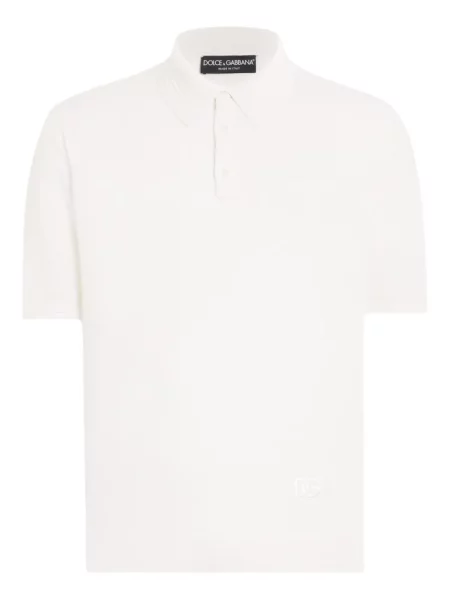 Polo Dolce & Gabbana cu broderie alb