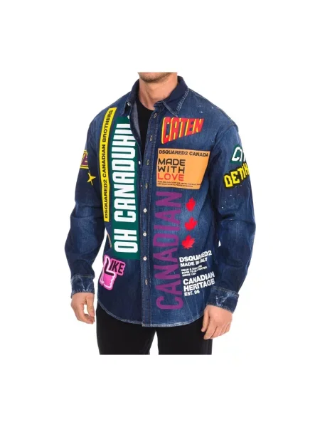 Koszula dżinsowa Dsquared2 z długim rękawem