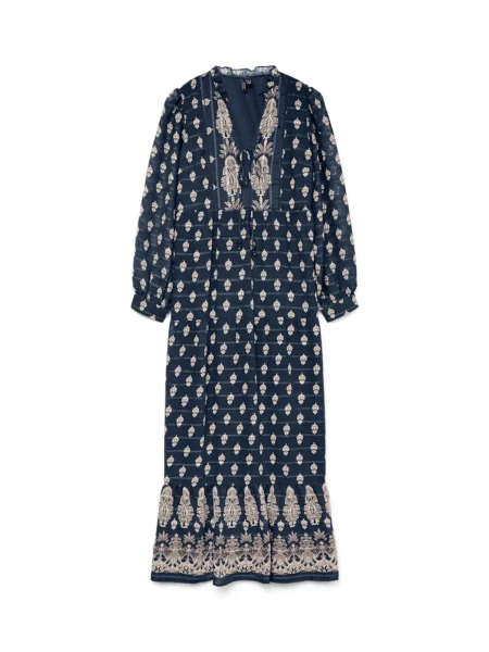 VERO MODA Rochie VMHEDI bleumarin alb