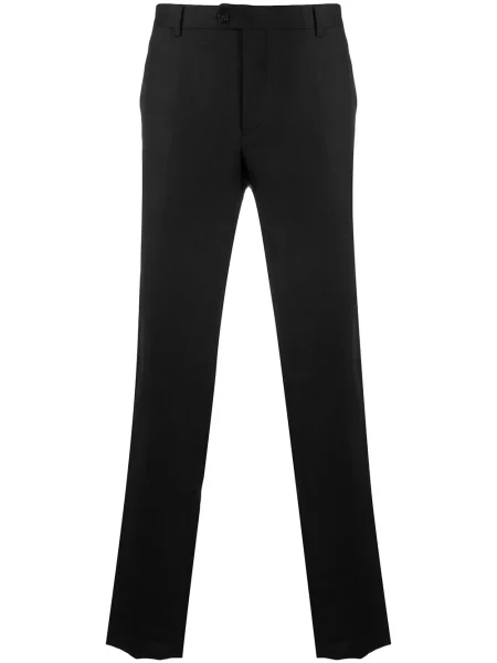 Pantaloni croiți Billionaire cu broderie negru
