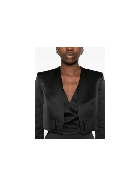 Elisabetta Franchi De satin rochie + jachetă negru