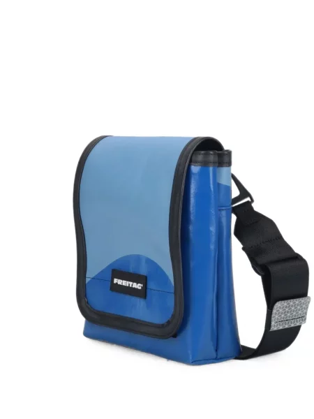 Geantă crossbody Freitag cu autograf albastru