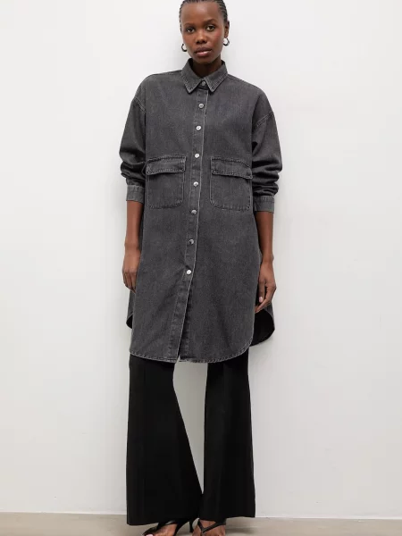 Answear.LAB koszula jeansowa czarna