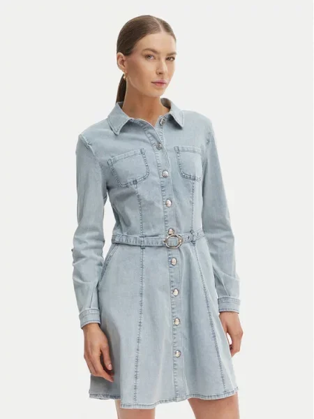 Morgan Джинсова сукня блакитний