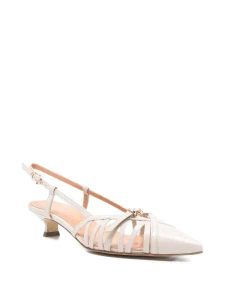 Pantofi cu toc The Seller din piele slingback