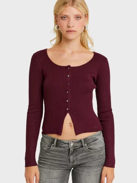 Топ Tally Weijl бордовий