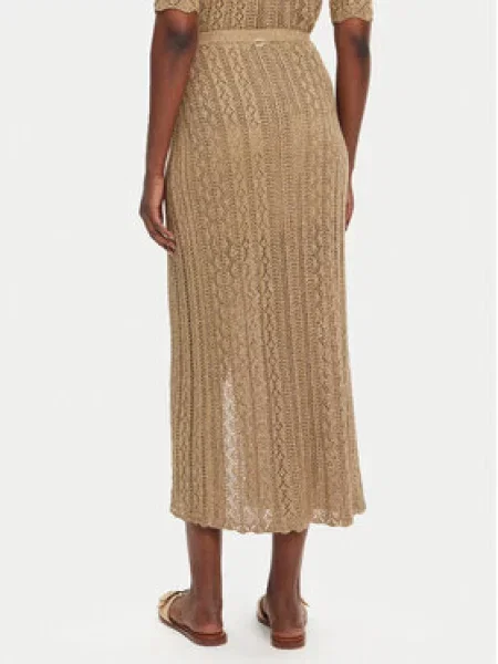 TWINSET Midi sijonas smėlio