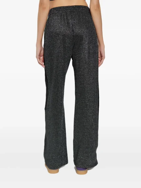 Prugasti prsluk Adidas od flisa s vezicama crvena