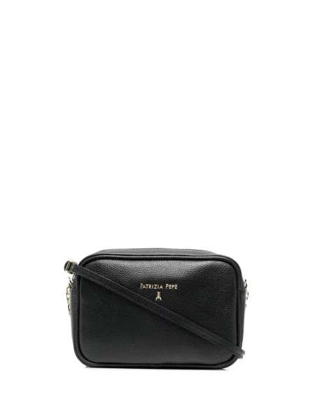 Geanta de piele Patrizia Pepe din piele negru