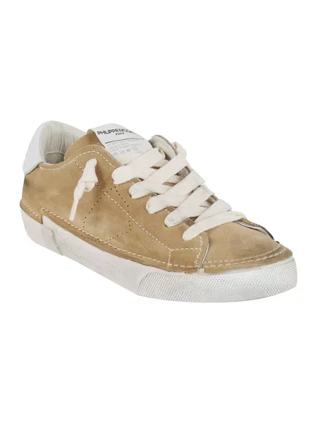 Buty do tenisa Philippe Model zamszowe do tenisa brązowe