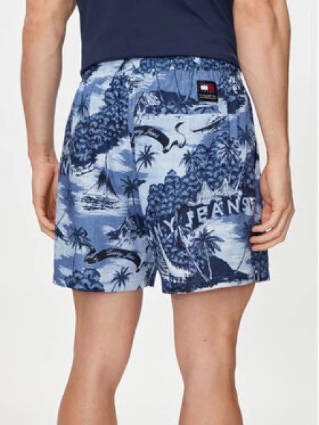 Šortky z materiálu Tommy Jeans modré