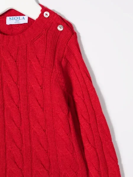 Sweter dziecięcy Siola czerwony