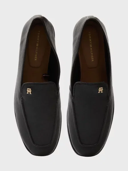 Шкіряні лофери Tommy Hilfiger чорні