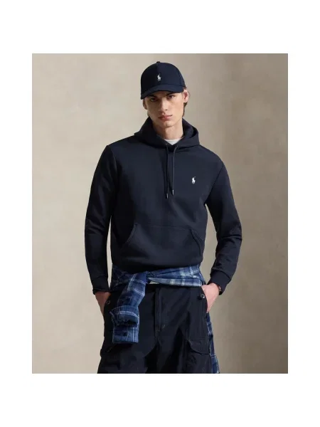 Bluza z kapturem Polo Ralph Lauren z kapturem z logo niebieska
