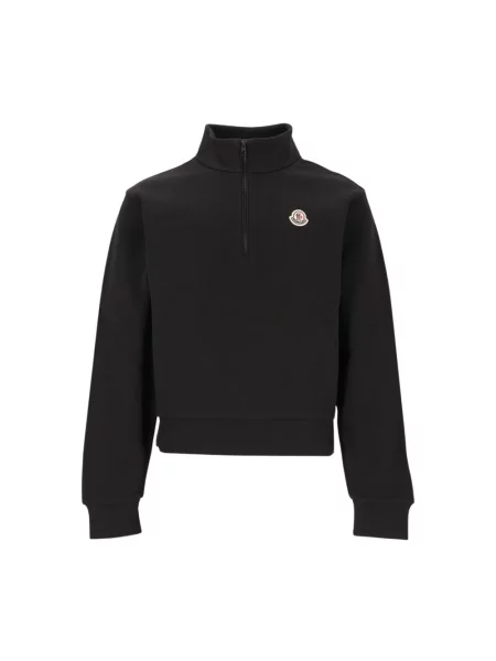 Bluza rozpinana Moncler z logo czarna