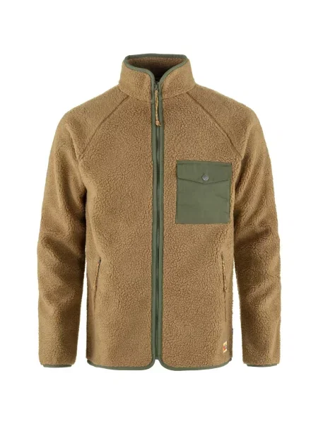 Hanorac din fleece Fjallraven din fleece maro