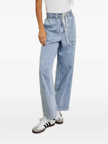 Pantaloni Rails cu volane cu cordon albastru