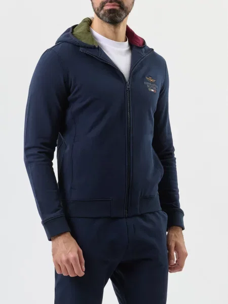 Костюмный спортивный костюм Aeronautica Militare синий